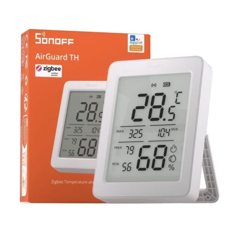 SONOFF - Capteur température et humidité Zigbee avec écran AirGuard SNZB-02DR2