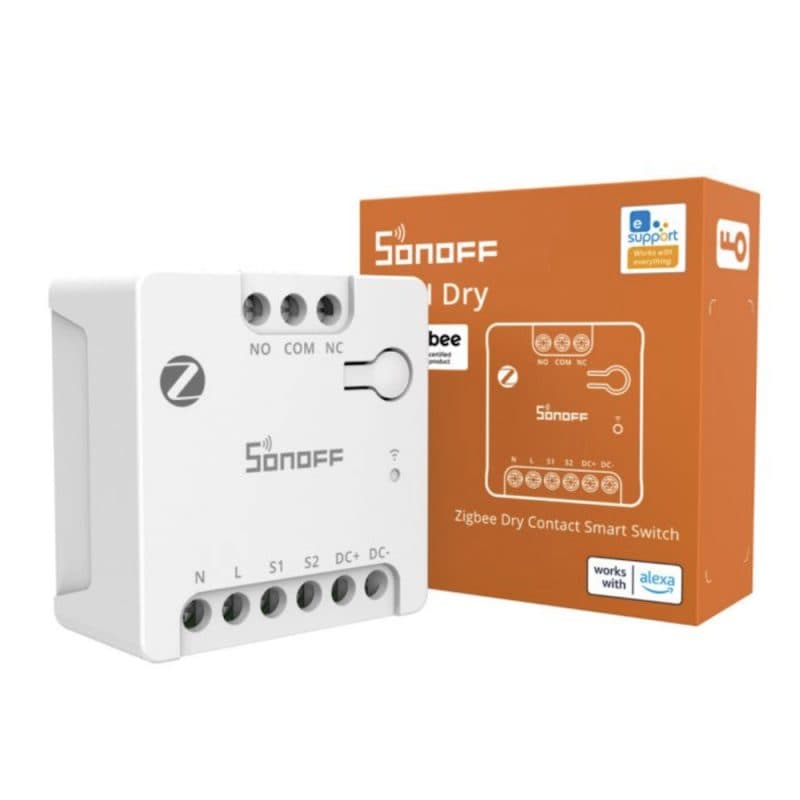 SONOFF MINI-ZBD - Module sortie contact sec NO/NC Zigbee 12-48V DC - 230V AC - photo 1