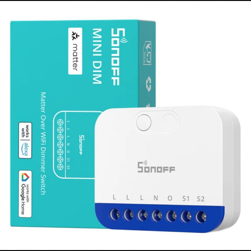SONOFF - Variateur Matter WIFI + Mesure de consommation Extreme MINI-DIM