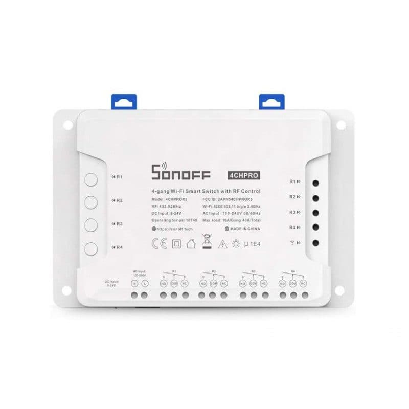 SONOFF - Commutateur intelligent WIFI + 433 MHz - 4 canaux