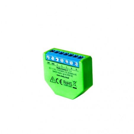 SHELLY - Micromodule variateur intelligent Wi-Fi Shelly Dimmer 2