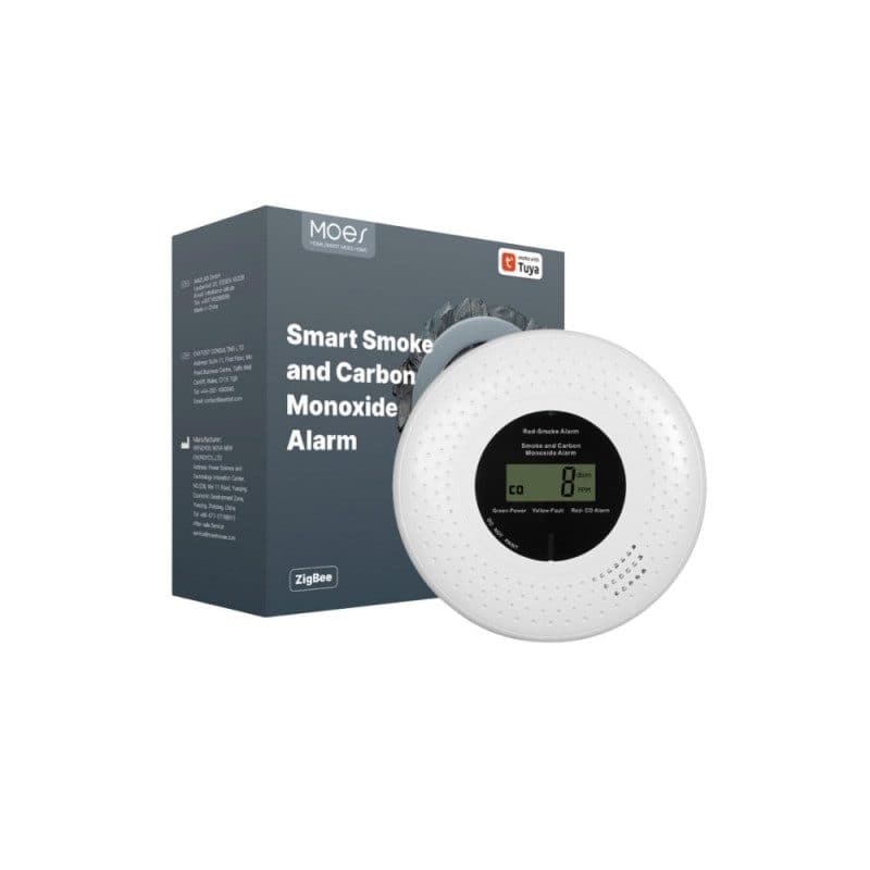 MOES - Détecteur de fumée et monoxyde de carbone Zigbee